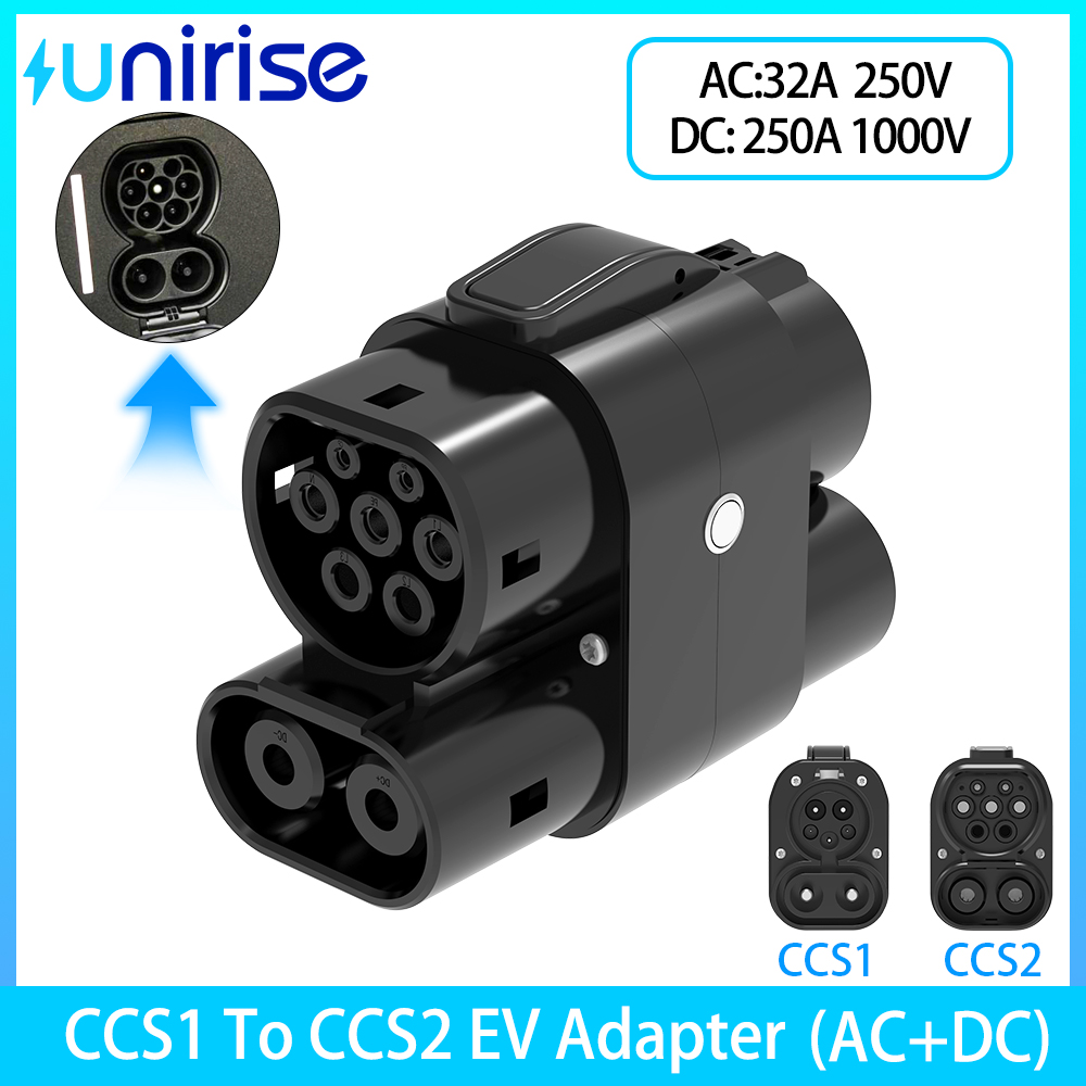 Ccs2 To Ccs1 Fast Charge Adapter 250Kw - CCS1'den CCS2'ye EV Adaptörü, AC+DC Hızlı