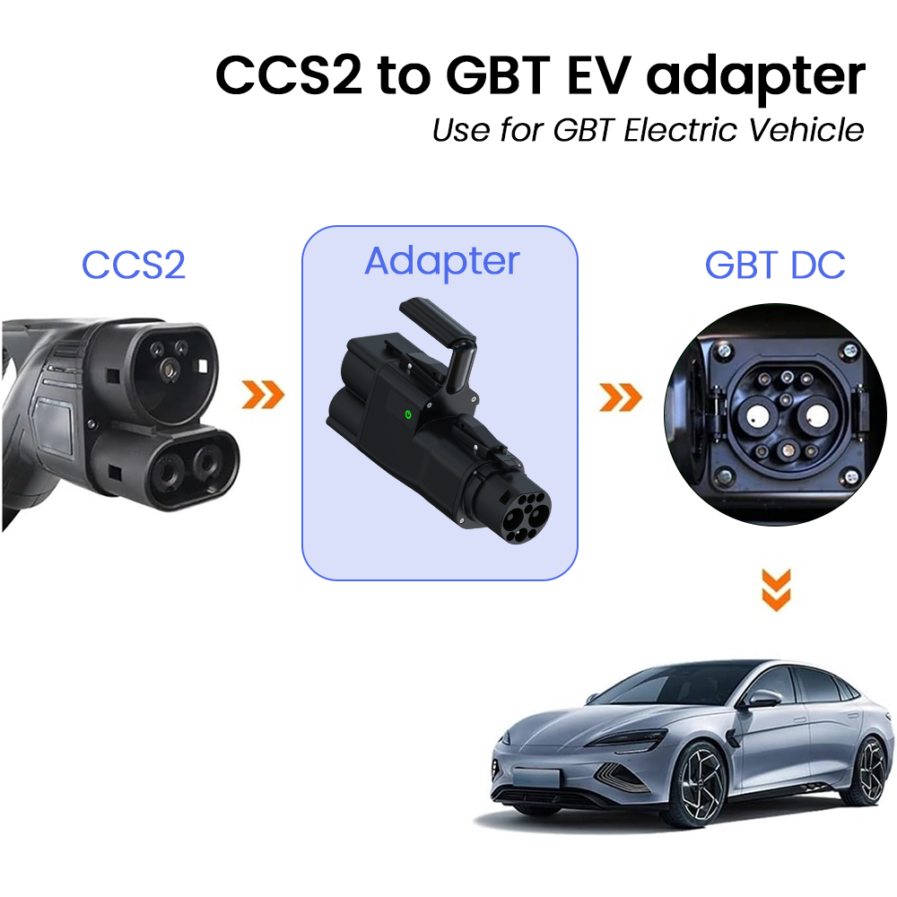 Gb/T To Ccs2 200A Fast Charging Adapter - CCS2 GB/T EV dönüştürücü adaptörü evse