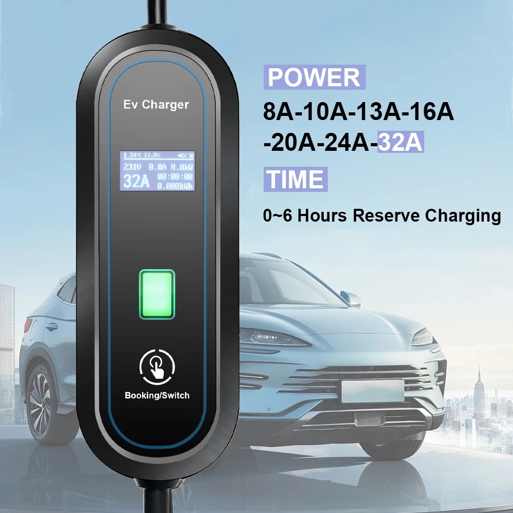 Taşınabilir GBT EV Şarj Cihazı - Portable Ev Charger 32A Type 2 Cee Plug incelemesi ve fiyatı