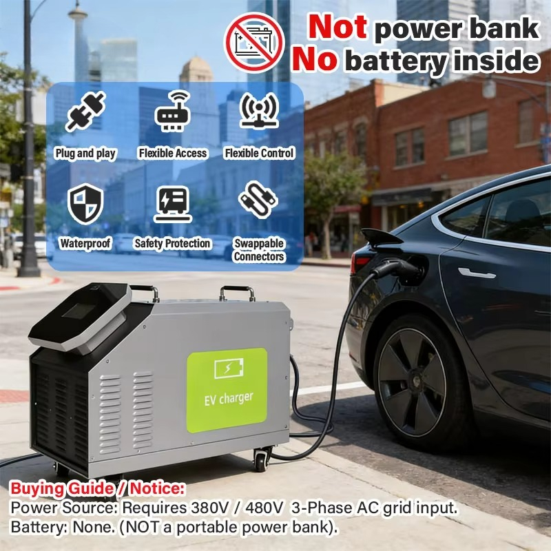 480V 3 Fazlı AC Güç Girişi 7kW - Portable Dc Fast Charger 20Kw Ccs2 incelemesi ve fiyatı