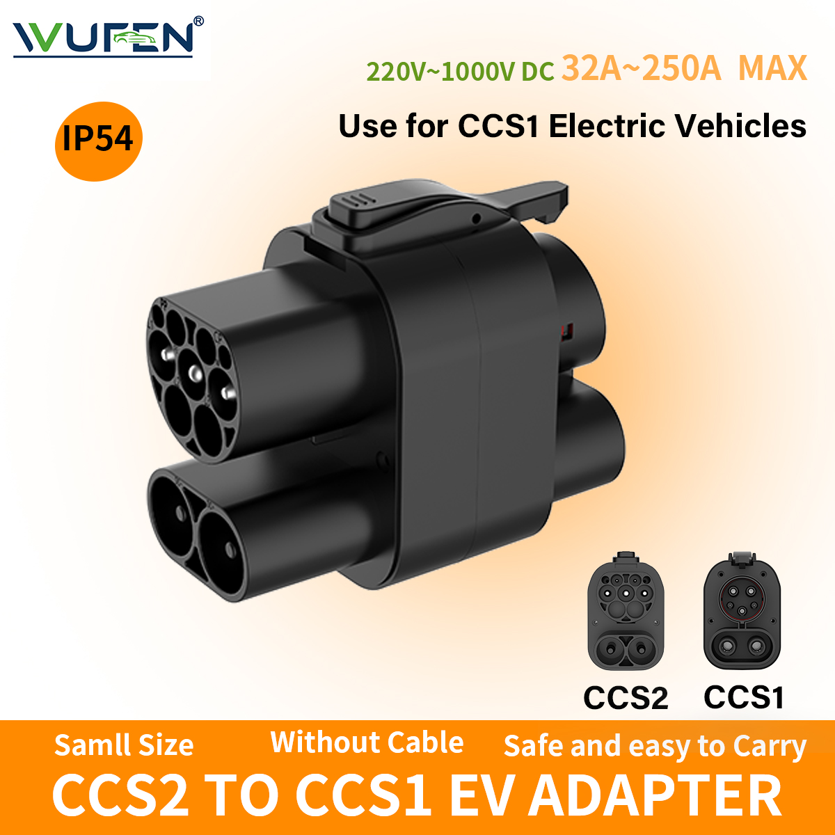 WUFEN CCS2 CCS1 EV Adaptörü 32 - Ccs2 To Ccs1 Fast Charge Adapter 250Kw incelemesi ve fiyatı